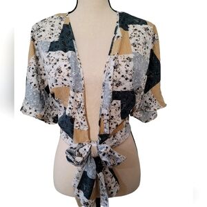 Flowy Cardi/Shawl with Bow in Size L